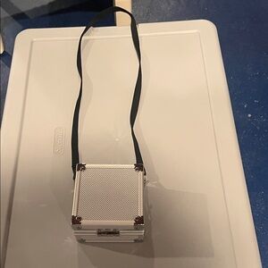 Silver Mini Box Bag